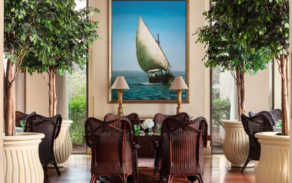  Table setup at the Dining Room One&Only Royal Mirage