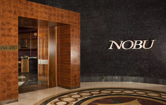 Entrance to Nobu Dubai Japanese restaurant