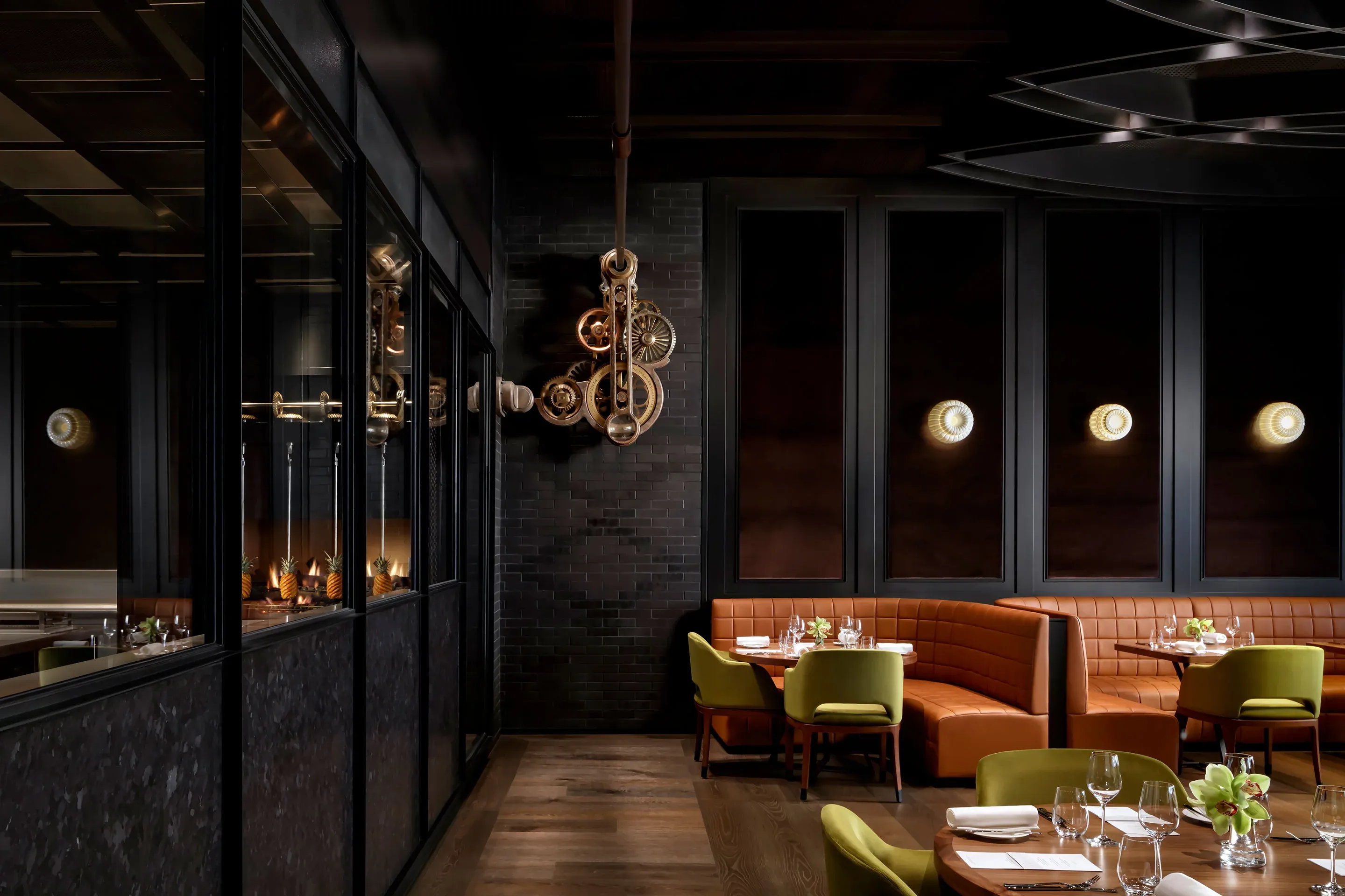 Dinner By Heston Blumenthal interior dining area in Atlantis The Royal