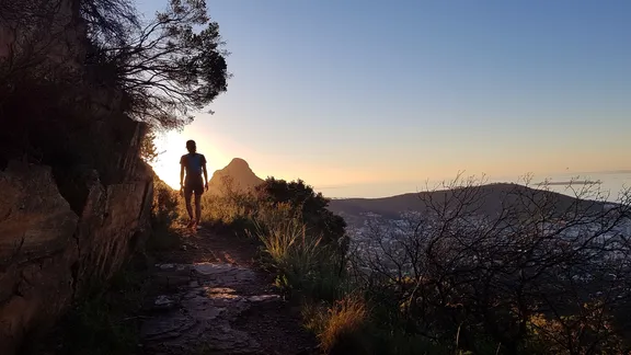 Sunset hike on Table Mountain 