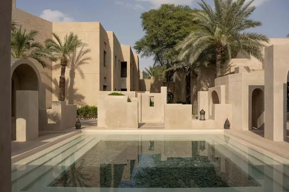 View of the pool at Bab Al Shams