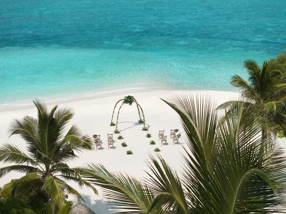 One&Only Reethi Rah - Weddings - Traditional Set Up - Drone
