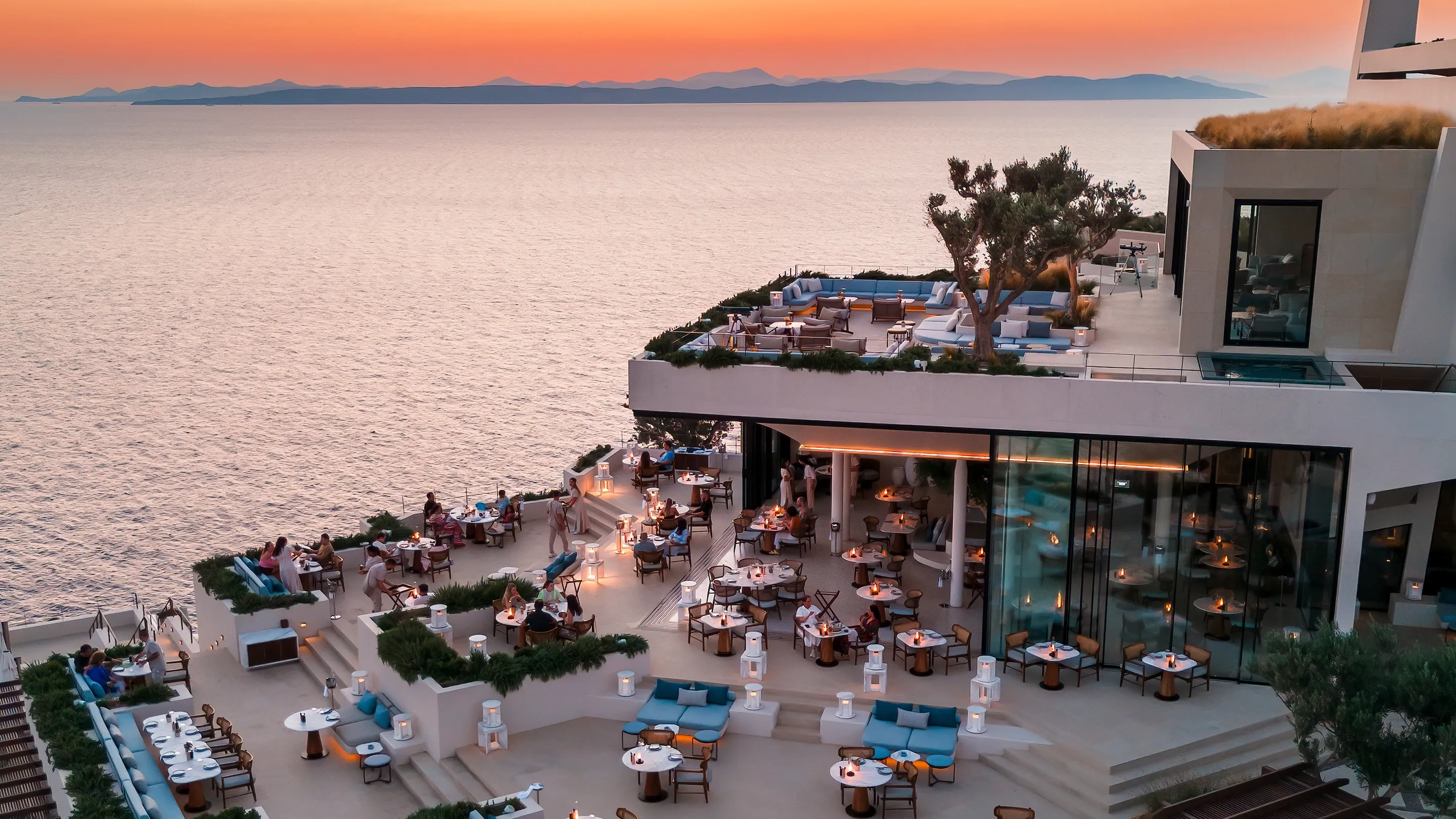  One&Only Kéa Island - Atria Restaurant - Sunset