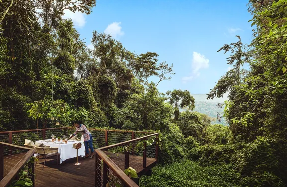 Private Dining Deck at One&Only Nyungwe House