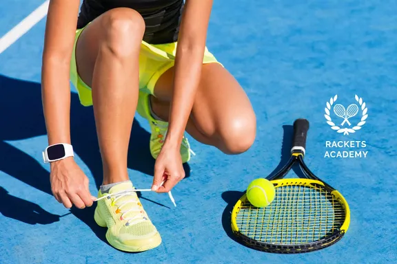 Lady on Tennis Court at Atlantis Dubai