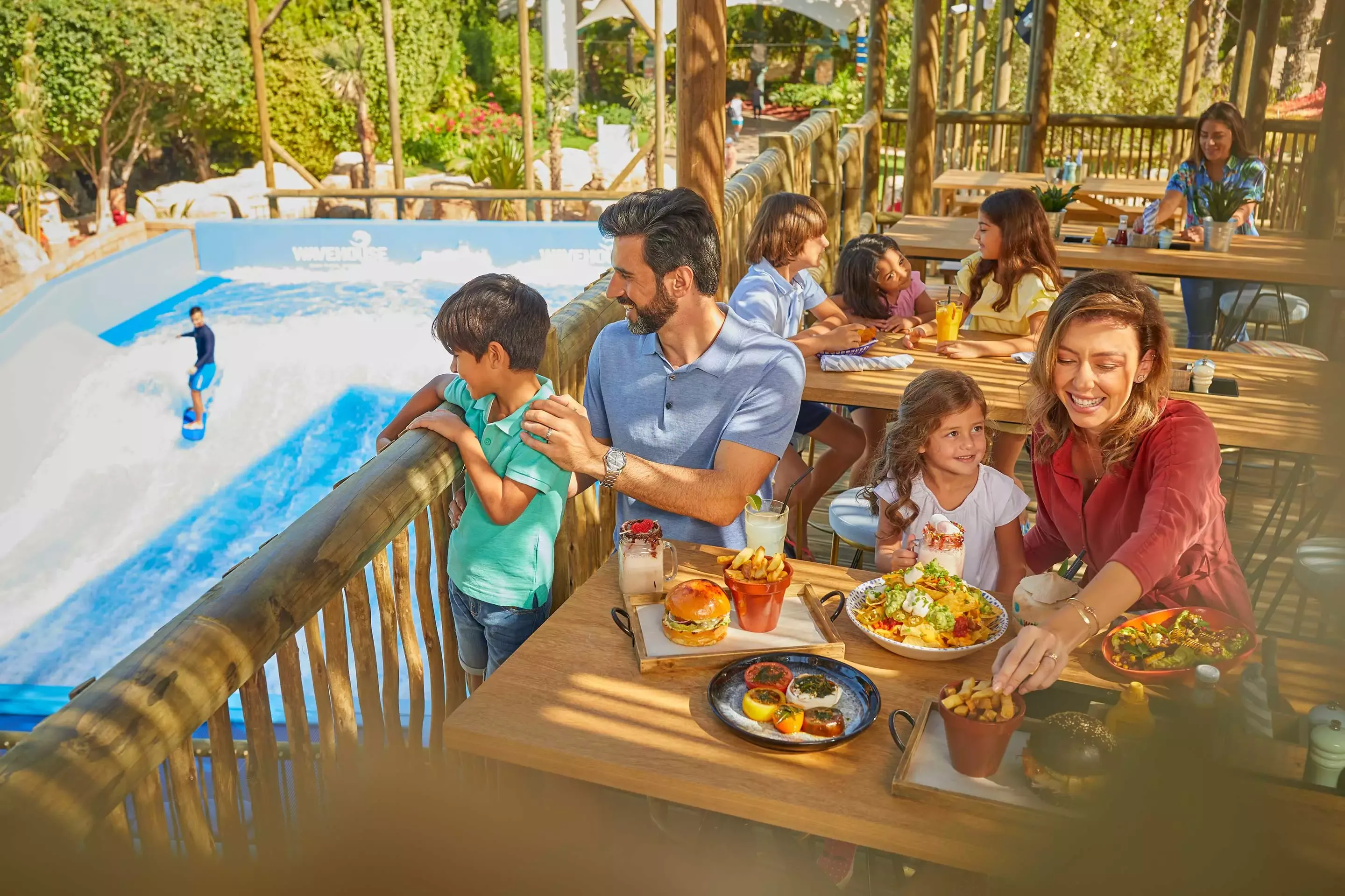 Family on Terrace at Wavehouse