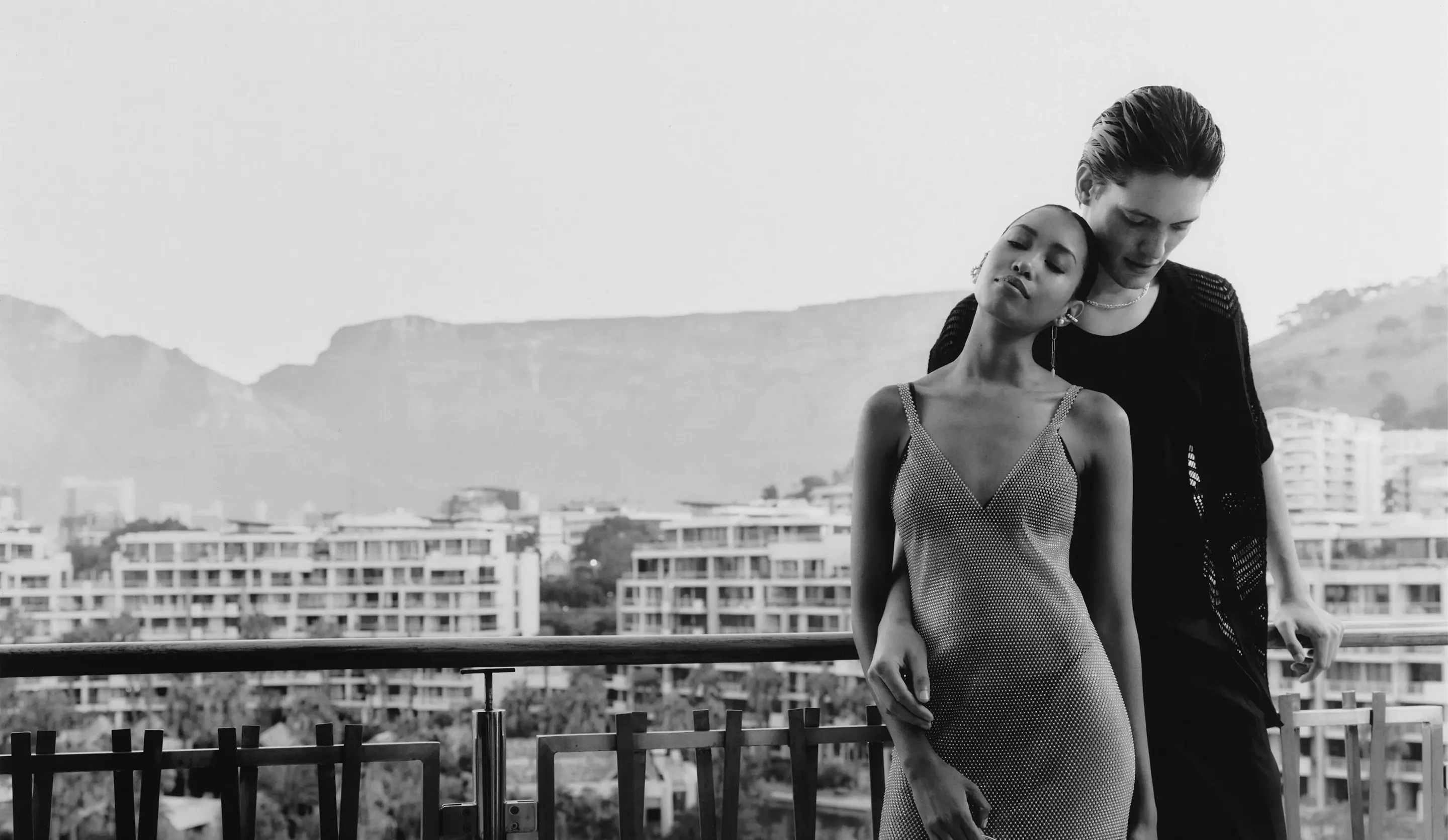 Couple on Table Mountain Suite Balcony at One&Only Cape Town