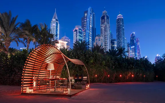Romantic table setup at One&Only Royal Mirage