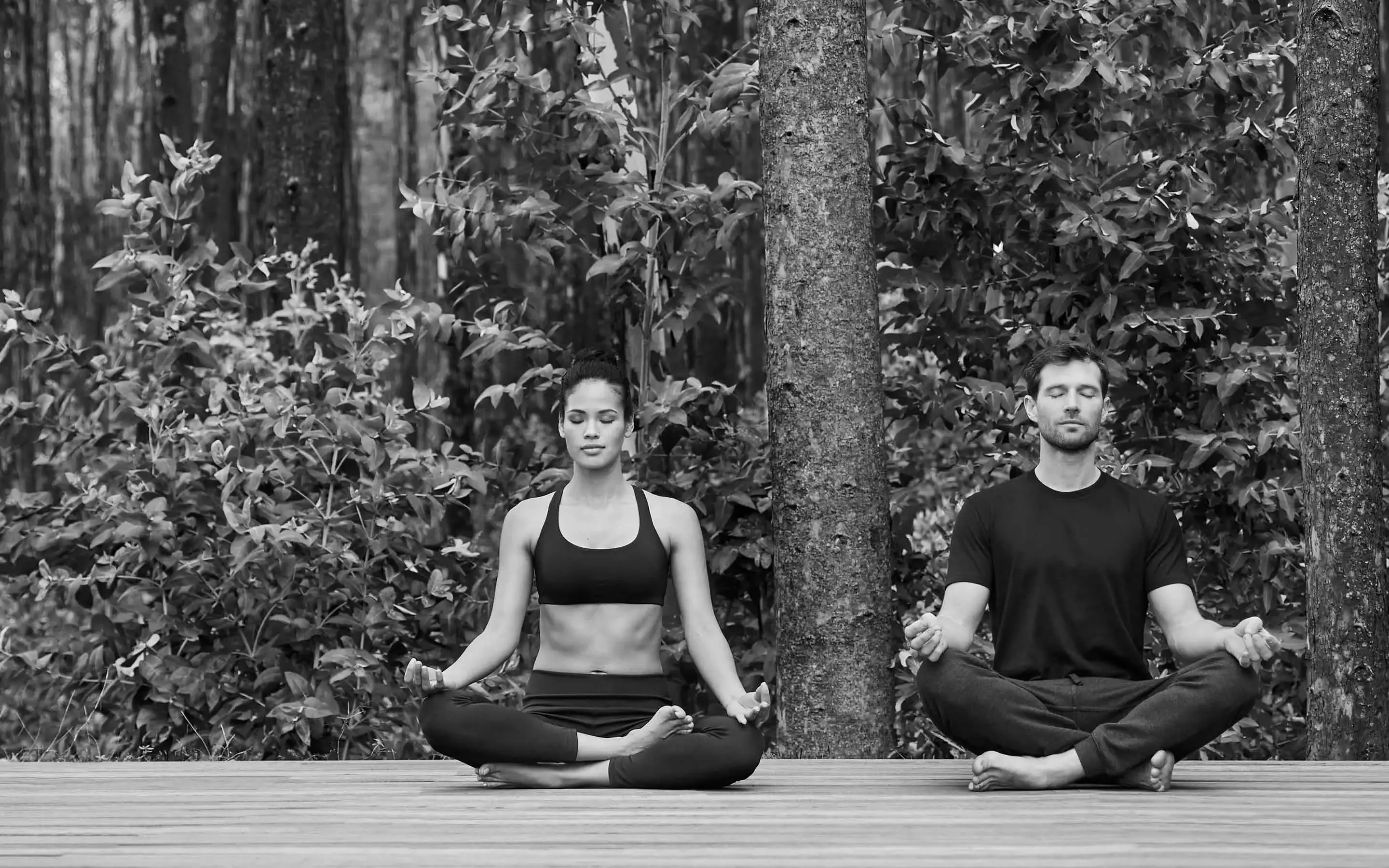 Couple Doing Yoga | One&Only Gorilla's Nest