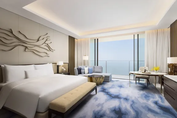 Sky Terrace Suite Bedroom Ocean View at Atlantis The Royal